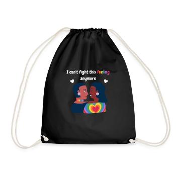 Je ne peux plus combattre ce sentiment. Design LGBTQ+. - Sac de sport léger - noir - Devant