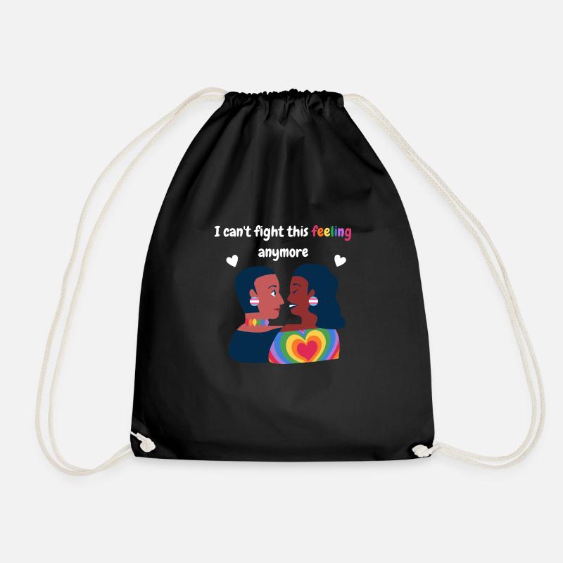 I can't fight this feeling anymore. LGBTQ+ Design. - Turnbeutel - Schwarz