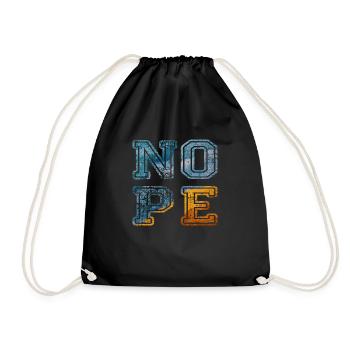 NOPE - don't be a yes-man! - Drawstring Bag - black - Front
