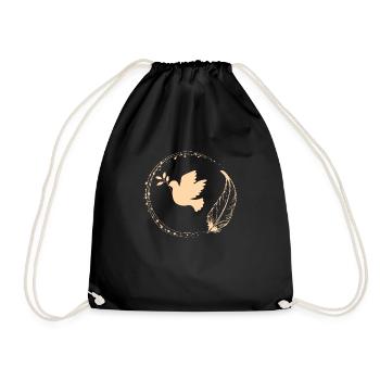 Peace and tranquility.. - Drawstring Bag - black - Front