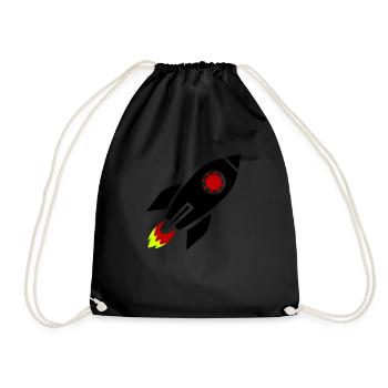 fusée - Sac de sport léger - noir - Devant