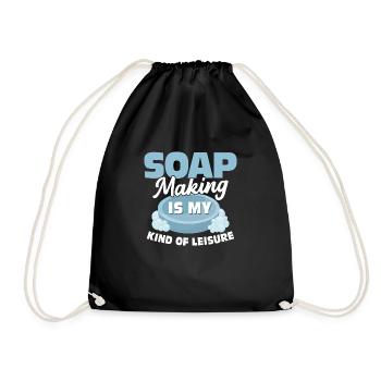 Soap Making Is My Kind Of Leisure Soapmaker Soapma - Turnbeutel - Schwarz - Vorne