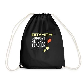 Garçon Maman Maman Maman des fils Mère des garçons Cadeau - Sac de sport léger - noir - Devant
