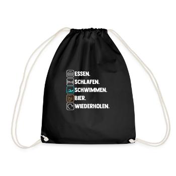 Schullehrerin Lehrerin - Turnbeutel - Schwarz - Vorne