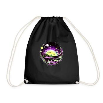 Regarder les étoiles dans un système solaire extraterrestre - Sac de sport léger - noir - Devant