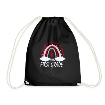 Bonjour Cadeau de première année - Sac de sport léger - noir - Devant