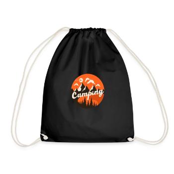 Happy Camper Camping - Sac de sport léger - noir - Devant
