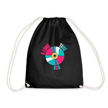 Long time ago - Drawstring Bag - black - Front
