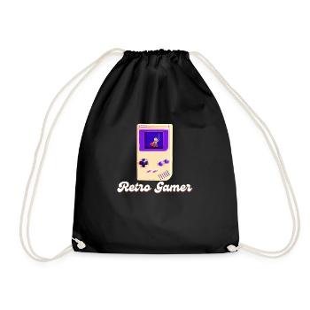Retro Gaming: Where Legends Were Born 3 - Drawstring Bag - black - Front