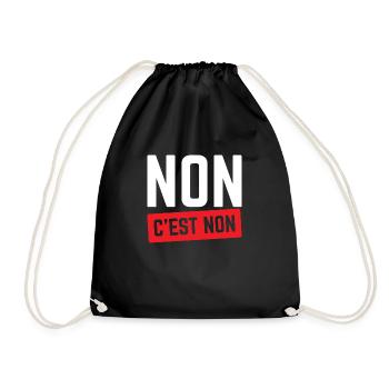 Nein, nein. - Turnbeutel - Schwarz - Vorne