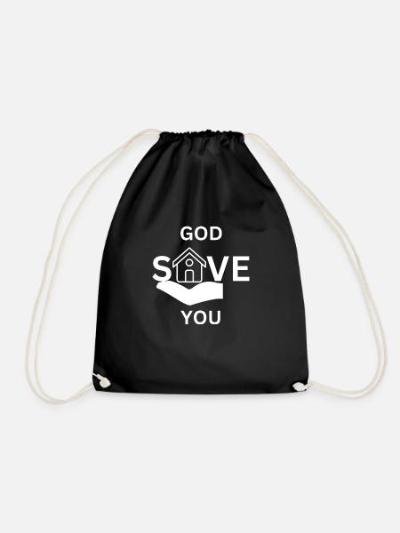 Dieu te préserve blanc - Sac de sport léger - noir