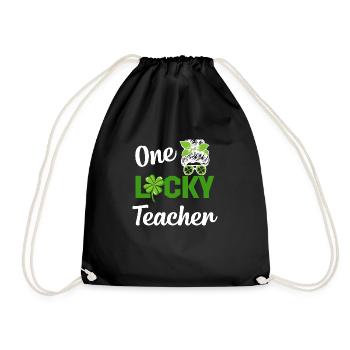 Great gift st patrick's day teacher - Sac de sport léger - noir - Devant