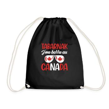 Je peux pas cadeau voyage au canada homme femme - Sac de sport léger - noir - Devant