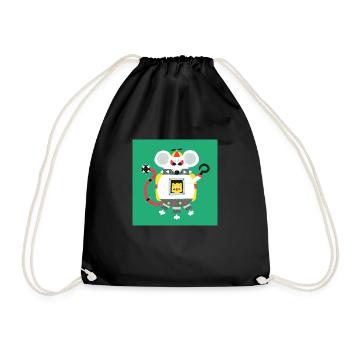 Bad mouse - Drawstring Bag - black - Front