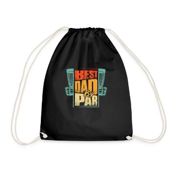 Meilleur papa par Disc Golf Frisbee - Sac de sport léger - noir - Devant