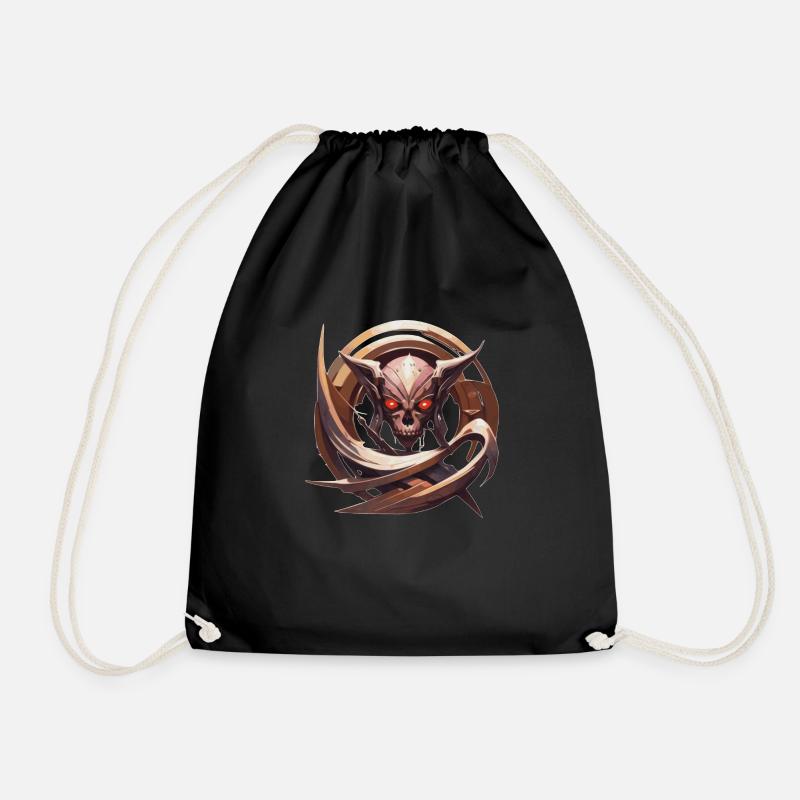 Totenkopfsymbol - Turnbeutel - Schwarz