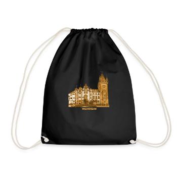 Château de Weinheim Hôtel de ville Bergstraße Baden-Württemberg - Sac de sport léger - noir - Devant