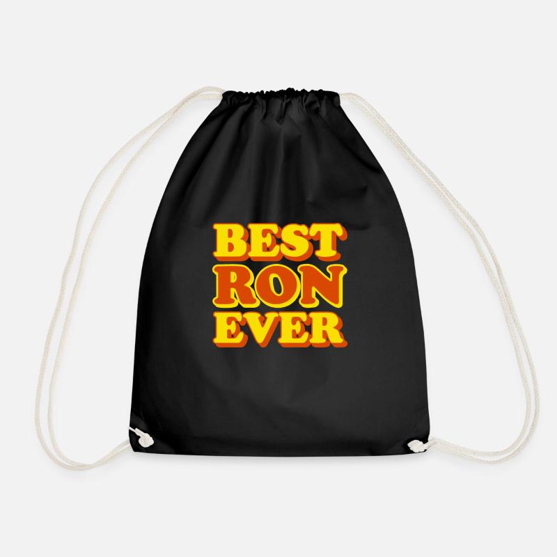 Ron Prénom Drôle de cadeau - Sac de sport léger - noir
