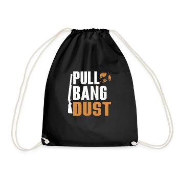 Pull Bang Dust Skeet Shooting Trapshooting - Turnbeutel - Schwarz - Vorne