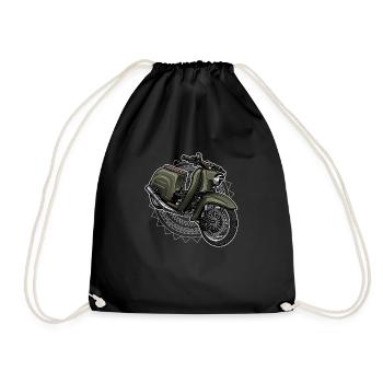 Schwalbe KR51/1 // Illustration - Drawstring Bag - black - Front