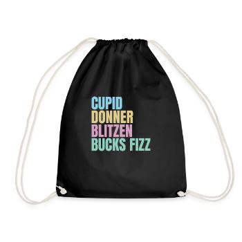 Funny Christmas - Drawstring Bag - black - Front