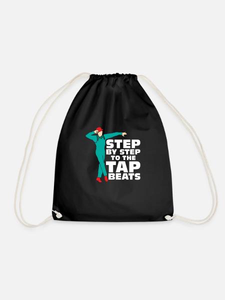 Step By Step To The Tap Beats Tap Dance Tap Dancer - Turnbeutel - Schwarz