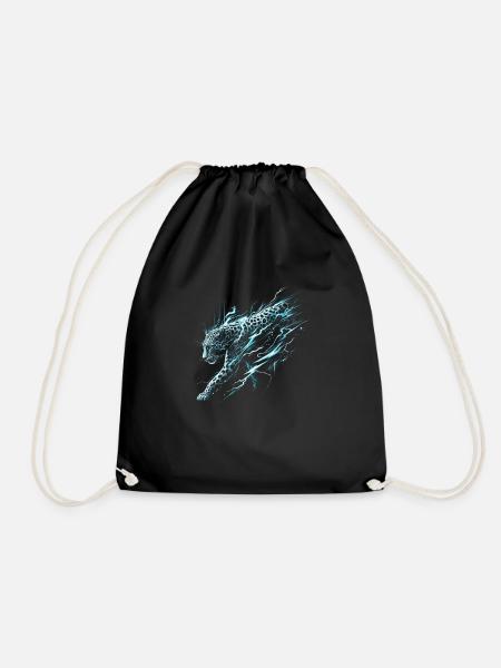Leopard Lightning - Turnbeutel - Schwarz