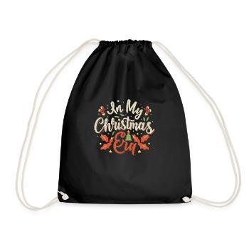 Mon ère de Noël Noël vacances drôle Noël - Sac de sport léger - noir - Devant