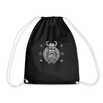 Puissance nordique - Sac de sport léger - noir - Devant