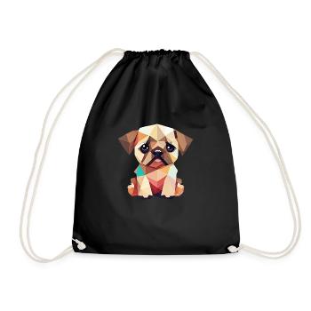 Carlin polygonal - Sac de sport léger - noir - Devant