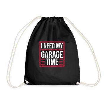 J’ai besoin de mon temps de garage drôle de mécanicien disant - Sac de sport léger - noir - Devant