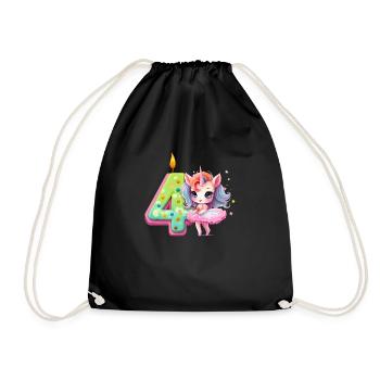 Birthday birthday party birthday gift born - Drawstring Bag - black - Front