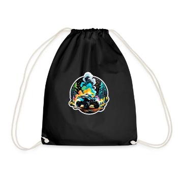 Quad & Off-Road - Drawstring Bag - black - Front