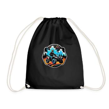 Quad & Off-Road - Drawstring Bag - black - Front