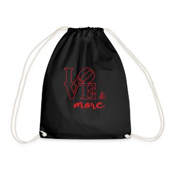 Love - Turnbeutel - Schwarz - Vorne