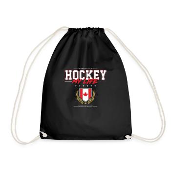 Hockey ma vie - Sac de sport léger - noir - Devant