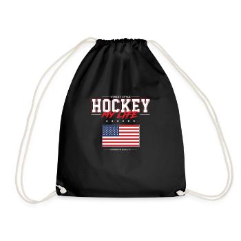 Hockey my Life - Drawstring Bag - black - Front