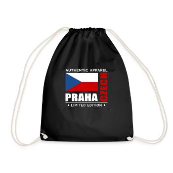 Praha - Turnbeutel - Schwarz - Vorne
