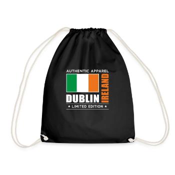 Dublin - Turnbeutel - Schwarz - Vorne