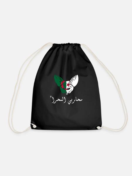 Krieger der Sahara - Geschenkidee Algerien - Turnbeutel - Schwarz