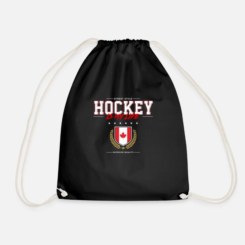 Le hockey, c’est ma vie - Sac de sport léger - noir