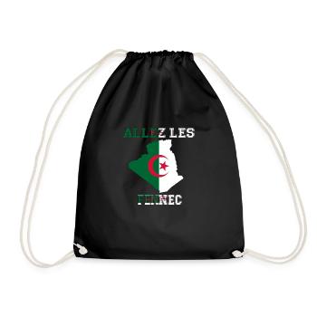Allez LES fennec Maillot de Pied l'Algérie - Sac de sport léger - noir - Devant