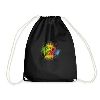 FCK NZS Wall Speckled Colours - Drawstring Bag - black - Front
