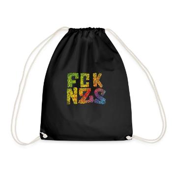 FCK NZS - Drawstring Bag - black - Front