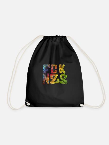 FCK NZS - Turnbeutel - Schwarz