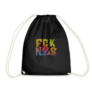 FCK NZS - Drawstring Bag - black - Front