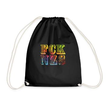 fcknzs speckled colours 08 - Turnbeutel - Schwarz - Vorne