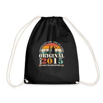 2015: Vintage Legend for the 9th Anniversary - Drawstring Bag - black - Front
