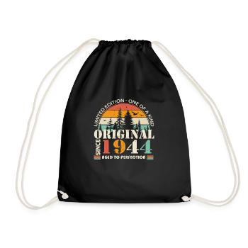 1944 : Légende vintage pour le 80e anniversaire - Sac de sport léger - noir - Devant