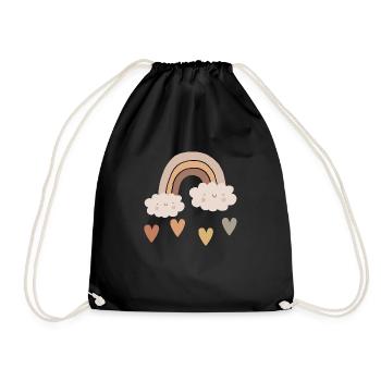 Chemins de couleur : arc-en-ciel bohème - Sac de sport léger - noir - Devant